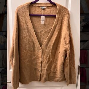 American Eagle Outfitters Tan Cardigan Sweater